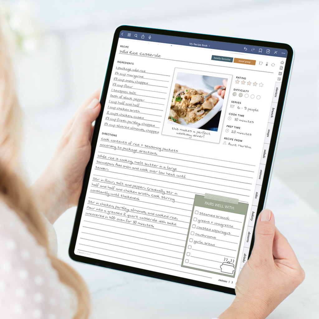 Recipe Book β Laurel Studio