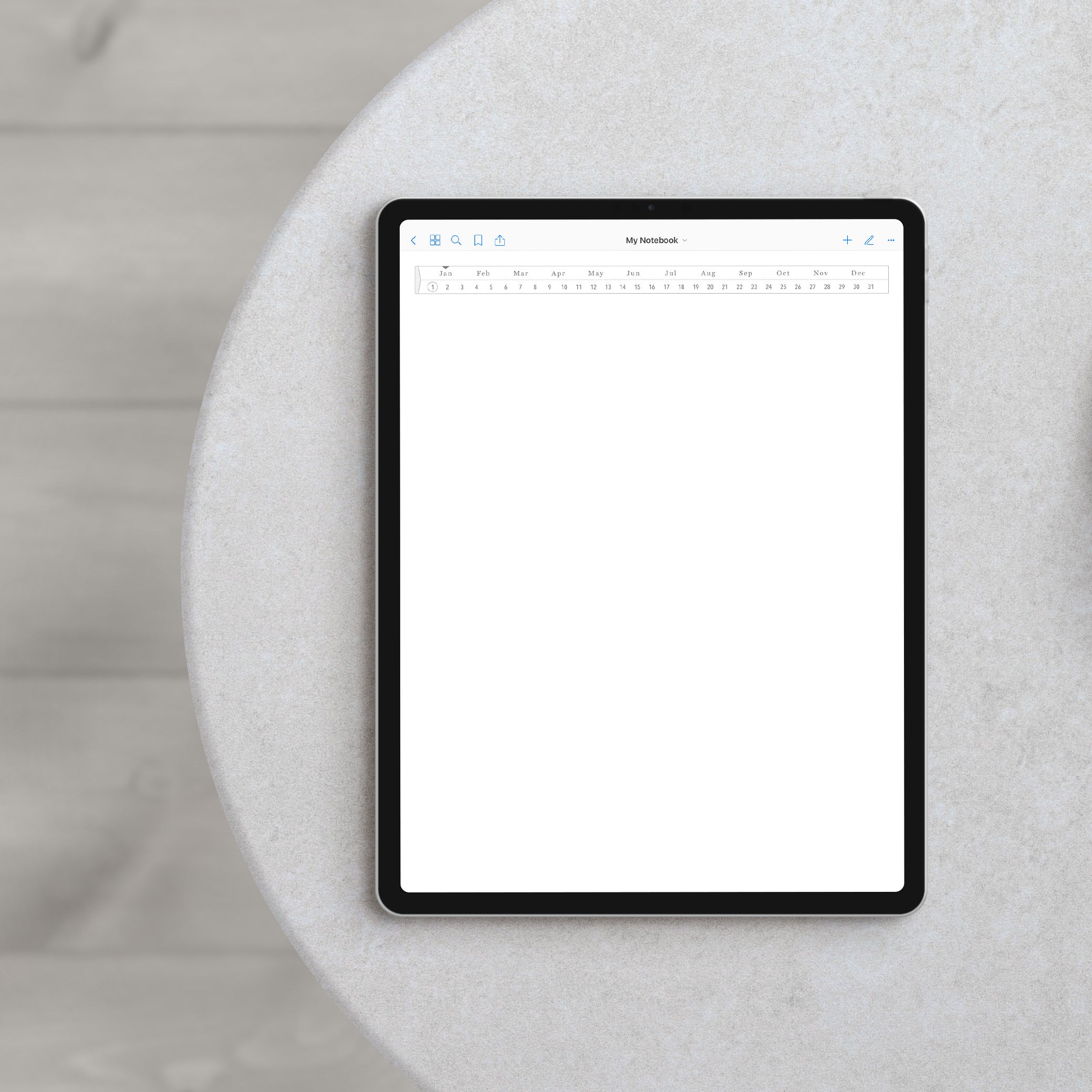 Blank Daily Dated Journal – Laurel Studio