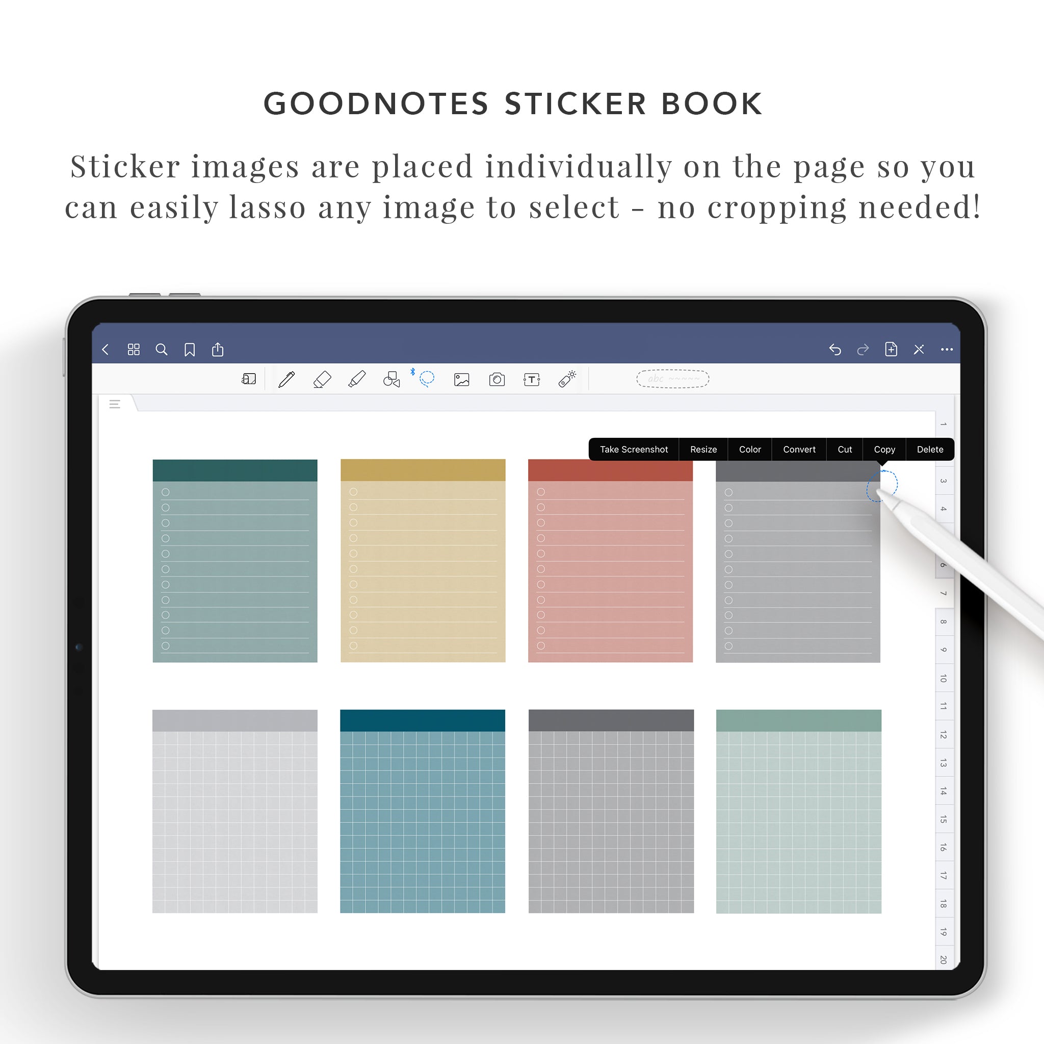 Notes Sticker Library Notes and Shapes Sticker Set – Laurel Studio