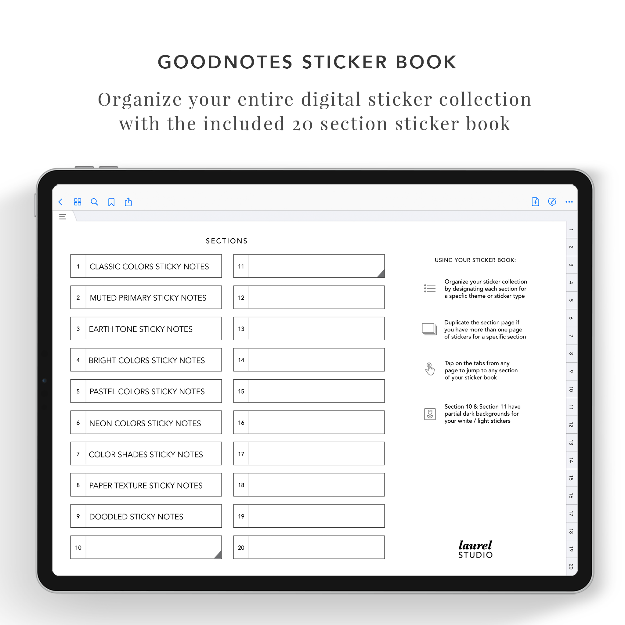Sticky Note Sticker Set – Laurel Studio