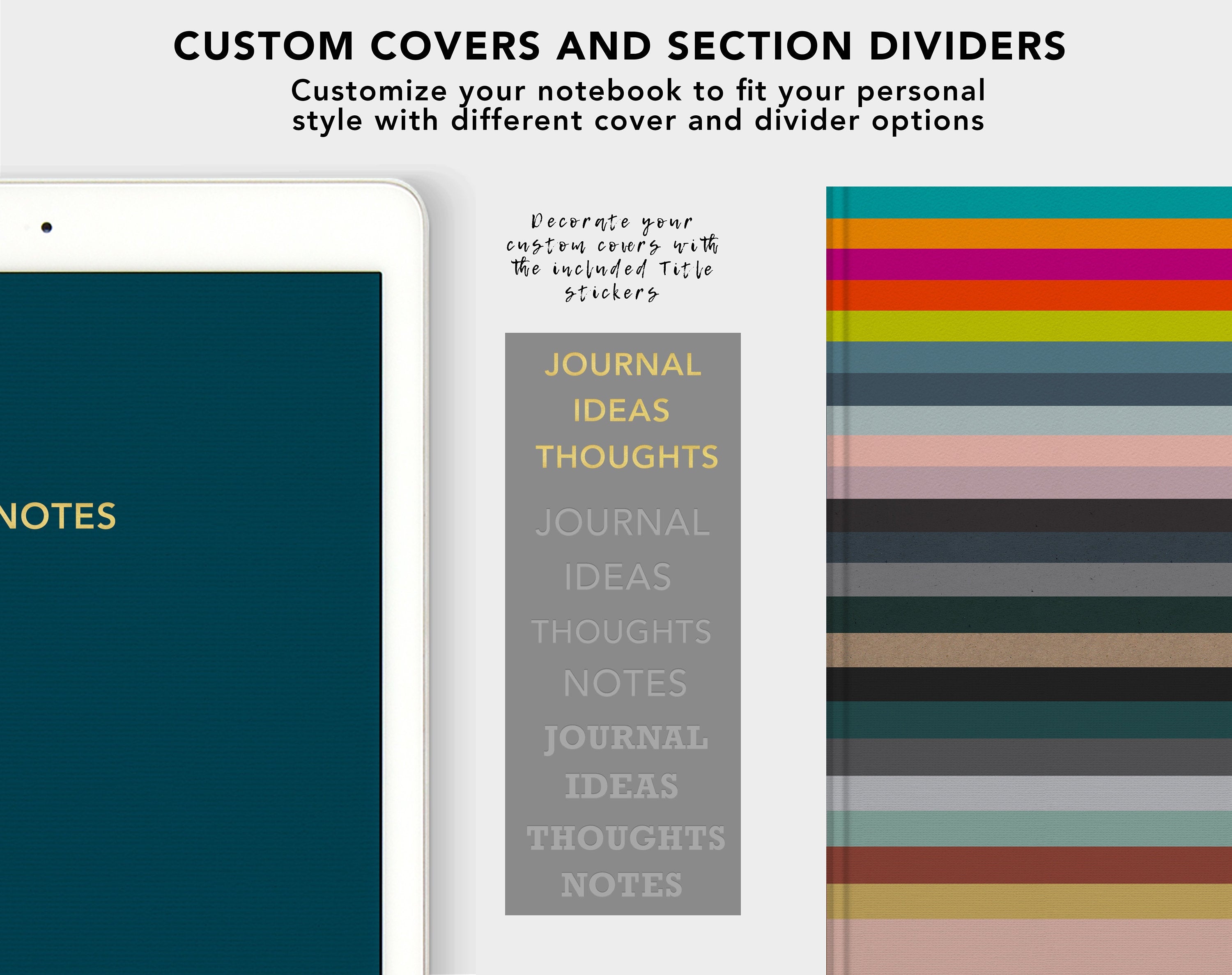 8 Section Notebook – Laurel Studio